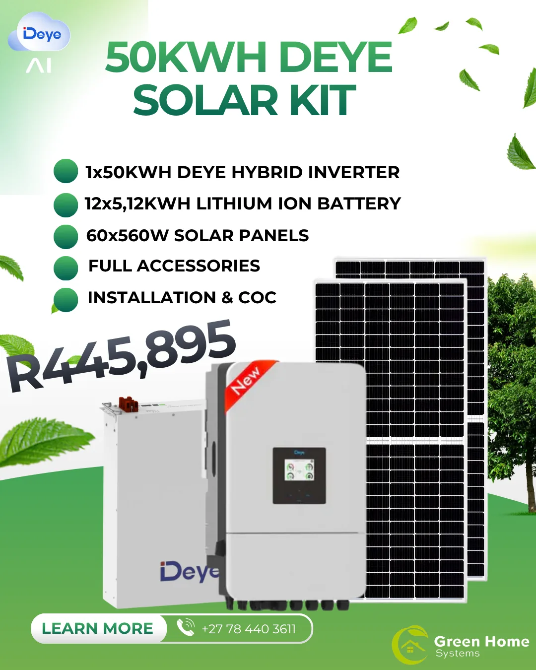 50KWH DEYE Solar Kit